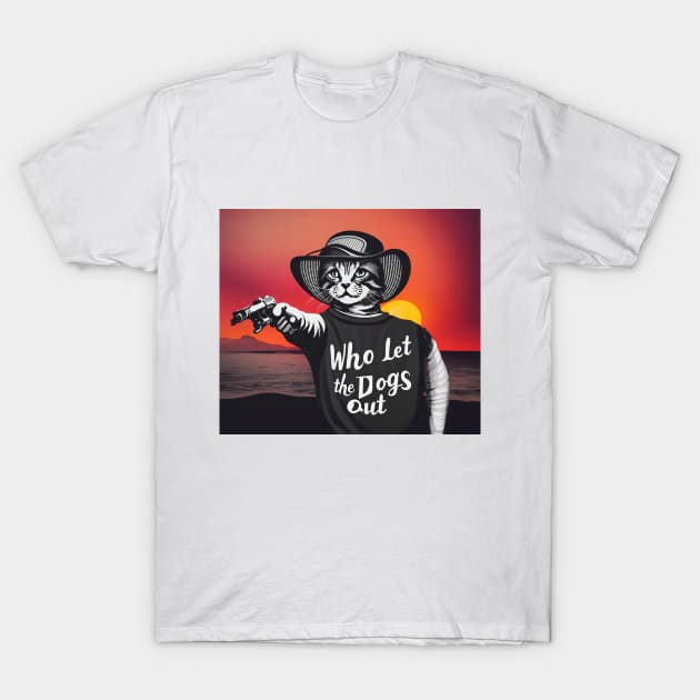 Who Let The Dogs Out T-Shirt by TooplesArt